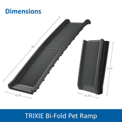 TRIXIE dog ramp supports up to 200 pounds for large dogs.