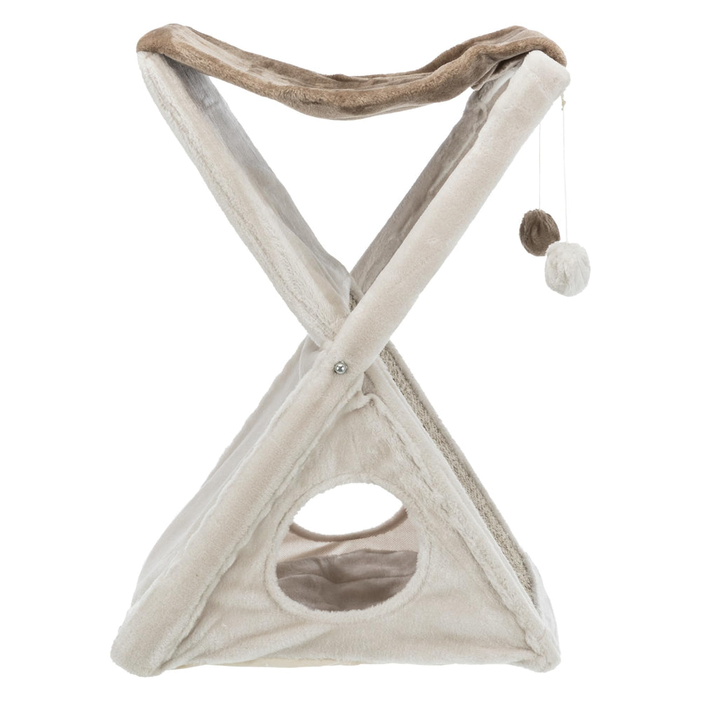 TRIXIE Miguel Fold and Store Cat Hammock perch, plush and cozy for naps.