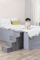 TRIXIE Velour sturdy lightweight stairs support dogs up to 110 lbs.