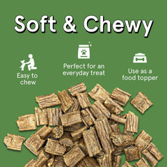 TRMC Grain-free allergen-friendly dog treats suitable for sensitive dogs.