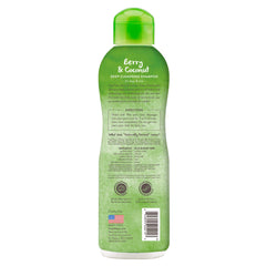 Berry scented lather from TropiClean deodorizing shampoo for freshness