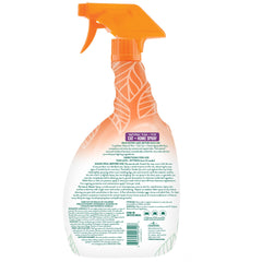 TropiClean spray on a cat's coat provides contact pest deterrence.