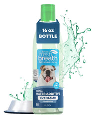 TropiClean Fresh Breath Water Additive bottle for dogs supports breath and easy dosing.
