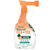TropiClean natural maximum-strength yard spray bottle with hose attachment for outdoor pest control.