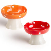 TRUNDISAN ceramic elevated cat bowls – ergonomic design for comfortable neck alignment during meals.