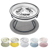 TRUNDISAN elevated slow feeder bowl with ceramic base for calm meals