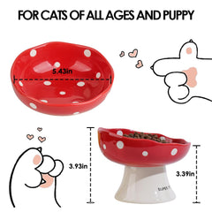 TRUNDISAN whisker-friendly cat bowl β wide shallow dish prevents whisker fatigue.