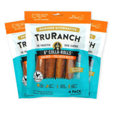 TRURANCH Collagen Rolls 6-inch pack front view, dog-friendly chew for joints