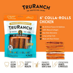 TRURANCH collagen roll chew as a rawhide alternative for dogs