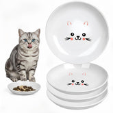 TRUVIC 4-pack ceramic bowls with a safe glaze for clean faces after meals.