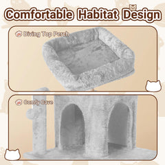 TSCOMON anti-tip wide base adds stability during playful exploration.