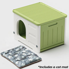TSEHOOHOO spacious interior fits two adult cats comfortably