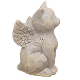 Tsyulog Cat Angel Memorial Gray Figurine offers a comforting remembrance for pet loss.