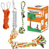 TT TRSMIMA spring pole kit hanging outdoors for active dog workouts