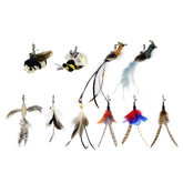 TTcat feather refill for cat toy with natural feathers enhancing playful interaction.