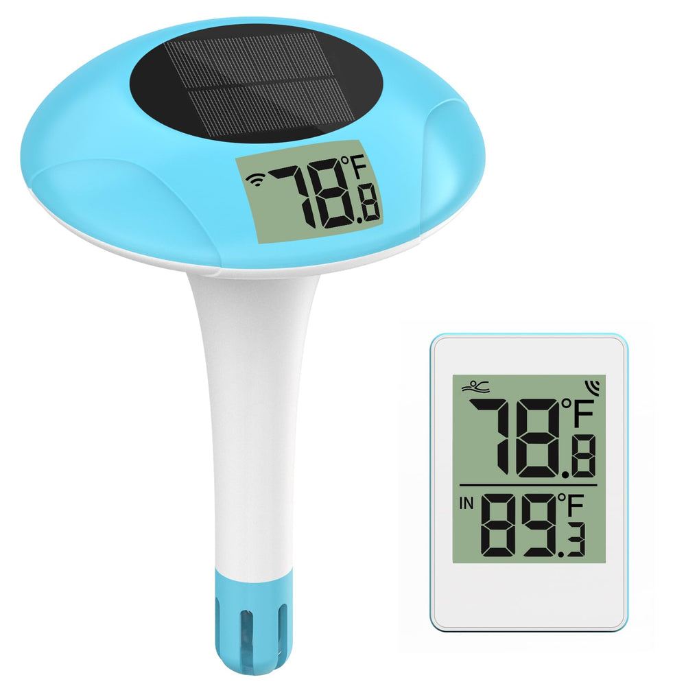 T TESTRUST wireless pool thermometer floating display for outdoor temperature checks