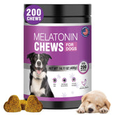 TTIXRL Calming Melatonin Dog Chews packaging shown for easy bedtime support.