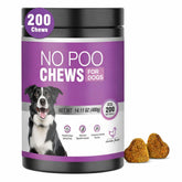 TTIXRL No Poo Chews bottle packaging suggests digestive support and could curb poop-eating tendencies.