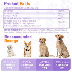TTIXRL No Poo Chews in a dog bowl for easy daily dosing.