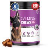 TTLXRL Calming Chews bottle front view helps anxious dogs during noisy events