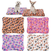 Tuanse four-pack ultra soft bed mats with paw pattern for cozy crates