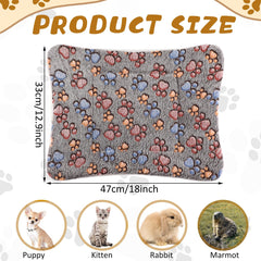 Tuanse reversible fleece small animal pad 33x47 cm keeps crates comfy