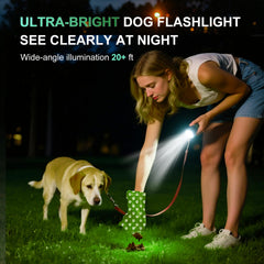 Tubasion flashlight with 7-color lighting for night visibility