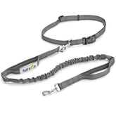 Tuff Mutt hands free leash hip clip left side for comfortable jogs and runs