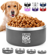 Tuff Pupper 100 oz insulated dog bowl ideal for large dogs and multi dog homes