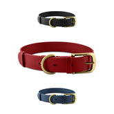 Tuff Pupper Classic dog collar with brass buckle for daily wear and rugged adventures.