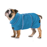 Tuff Pupper fast drying robe back view with absorbent fabric for quick drying.