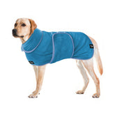 Tuff Pupper fast-drying dog bath robe front view for quick post-bath drying