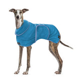 Tuff Pupper fast-drying dog robe in blue XXL; quick post-bath drying.