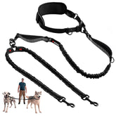 Tuff Pupper heavy-duty bungee leash with dual handles for secure control.