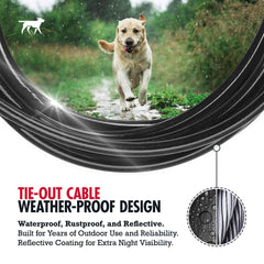 Tuff Pupper heavy-duty stainless clips securely attach and resist strong pulls.