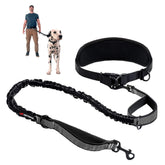 Tuff Pupper heavy-duty hands-free leash in use during a calm morning walk