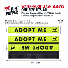 Tuff Pupper leash sleeve In Training signaling calm behavior from a distance.