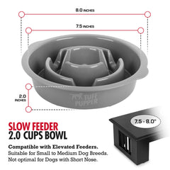 Tuff Pupper non-slip bottom keeps the bowl steady during feeding.