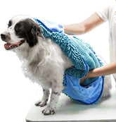 Tuff Pupper Quick Dry Towel absorbency for muddy paws and fur after walks