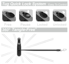TUG 16ft nylon tape leash offering extended reach and easy retraction