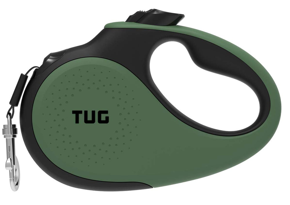 TUG 360-degree tangle-free leash in green with smooth rotation for effortless walks