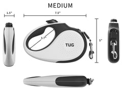 TUG ergonomic anti-slip handle reduces hand fatigue on long strolls.