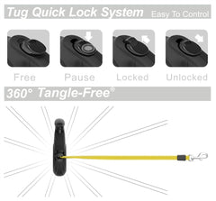 TUG internal coil provides consistent retraction during daily outings.