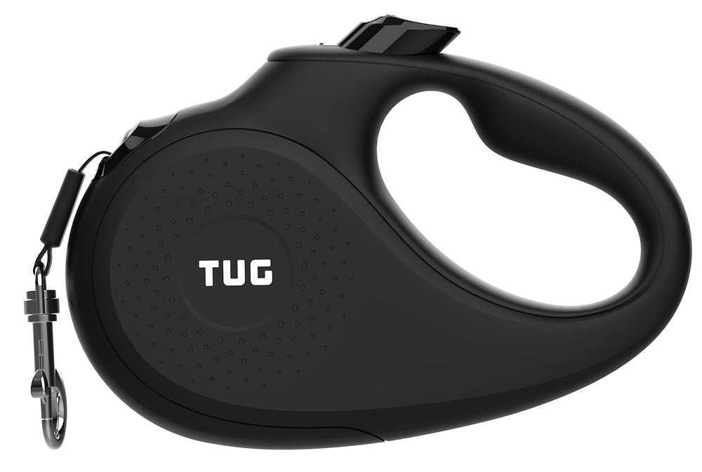 TUG Monochrome XL 360° tangle-free retractable leash in action for smooth walks