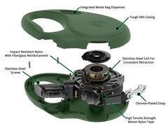 TUG Oval quick lock/unlock feature enables easy thumb operation.