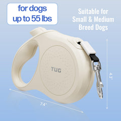TUG Quest 16ft tape leash extends reach for safe exploration.