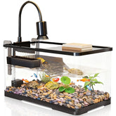 tuhaoking turtle tank kit front view highlights compact setup for small habitats.
