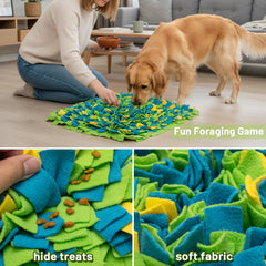 TUKOAW Snuffle Mat with non-slip base for safe indoor play.
