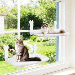 Turbosus cat window perch folded for compact storage and quick use