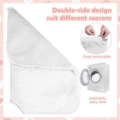 Turbosus reversible cushion cover showing soft fabric on both sides
